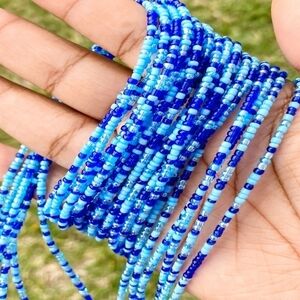 Blue Beaded Waist Beads